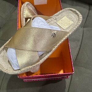 Tory Burch espadrille slide